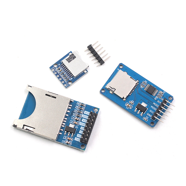 Tejiate for TF Card Reader Module SPI Interface SD Card Read Write with Level Conversion Chip
