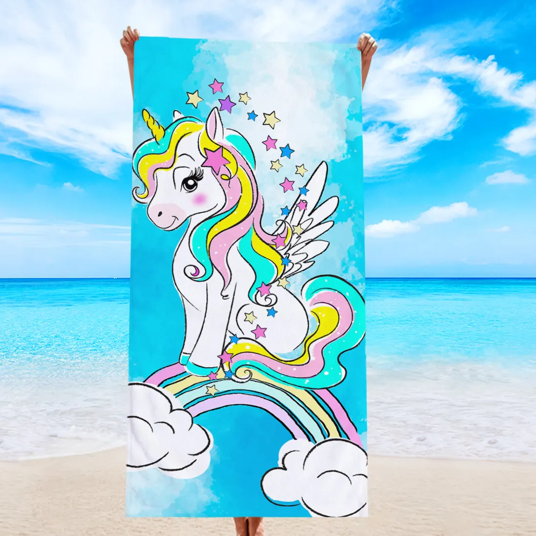 China Factory 100% Cotton custom beach towels muti color soft sand free Pool Towel Beach Towel