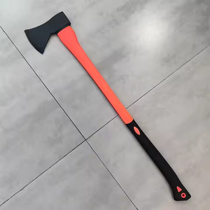 Outdoor Garden Splitting & with Fiberglass <b>Handle</b> & Rubber Coating Carbon Steel Head Cutting Logging DIY Grade - Product Image 3