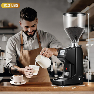 เครื่องบดกาแฟไฟฟ้าอุตสาหกรรมเชิงพาณิชย์ขนาด 74 มม. แบบมืออาชีพ ปรับระดับได้อัตโนมัติ พร้อมเครื่องชั่ง - Product Image 5
