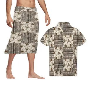 Polynesian Tribal Vintage Ethnic Clothing Men's Skirts Custom Wholesale Pareo Sarongs In Bulk Plus Size Skirt For Men