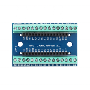 <strong>NANO</strong> V3.0 Controller Terminal Adapter Expansion Board <strong>NANO</strong> V 3.0 IO Shield Simple Extension Plate for <strong>Arduino</strong> AVR <strong>ATMEGA328P</strong> - Product Image 1