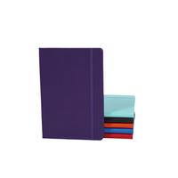 Cahier de revue à couverture rigide en lin imprimé personnalisé Logo personnalisé Taille A5 Fil de couverture en PP Couture et couture en selle
