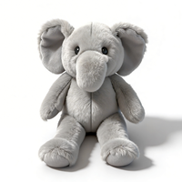 Peluche Lion Tigre Éléphant Élan 23CM – Cadeau Zoo – Jouets en Peluche Animaux – Peluche Éléphant