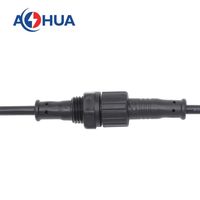AOHUA Échantillon Gratuit Connecteur de Câble d'Alimentation Extérieur 5 Broches M12 Bande LED Lampe Connecteur de Câble Étanche IP65 Connecteur LED