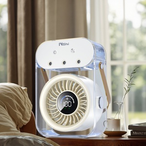 Nouveau design Ventilateur brumisateur portable 500 ml avec réservoir d'eau, mini USB, 3 modes de pulvérisation, pour bureau, maison et voiture, vente en gros, installation facile en boîte - Product Image 1
