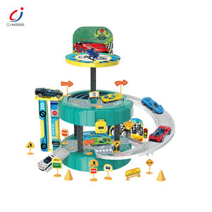 Chengji Ensemble de jeu pour enfants : Parking intelligent à trois étages, circuit de course sportif en alliage, avec rangement de véhicules et scénario de simulation - Product Image 1
