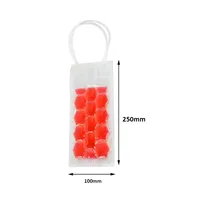 Panier Isotherme Portable et Pliable 15L en PVC pour Vin et Bière, Gel Glacé Transparent, Luxe Décontracté