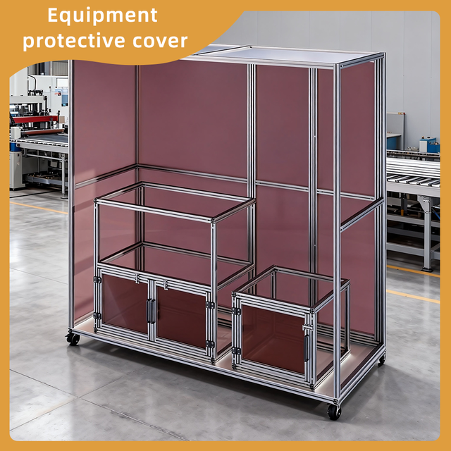 Reinforced Corner Combined Zone Aluminum Profile Equipment Cover Heavy Duty Machine Protective Shell