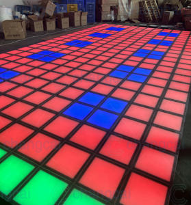 <span class=keywords><strong>Projecteur</strong></span> de sol interactif avec lumière matricielle LED RVB 30x30cm Grille Contrôle DMX512 - Product Image 2