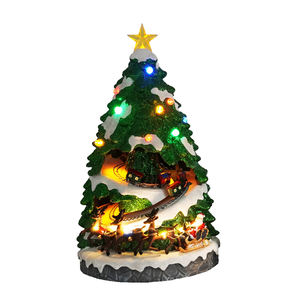 Joyeux <span class=keywords><strong>Noël</strong></span> Arbre LED Musical En Plastique Village <span class=keywords><strong>De</strong></span> <span class=keywords><strong>Noël</strong></span> Arbre Train Tournant 8 <span class=keywords><strong>Chansons</strong></span> <span class=keywords><strong>De</strong></span> <span class=keywords><strong>Noël</strong></span> Animé XMAS Figurines Jouets - Product Image 2