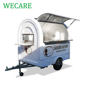 Wecare <span class=keywords><strong>Hotdog</strong></span> Cart Mobile Fiberglass Hotel Snack Fast Food Truck Multifunción Mobile Coffee Food Cart Trailer para restaurante - Product Image 1