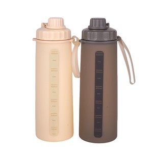 Botella de agua plegable de silicona de 600 ml portátil para viajes al aire libre - Product Image 2