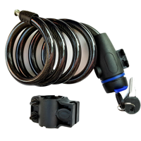 Cadenas à combinaison portable en acier durable, antivol, étanche avec revêtement en PVC pour vélo, vélo électrique, moto