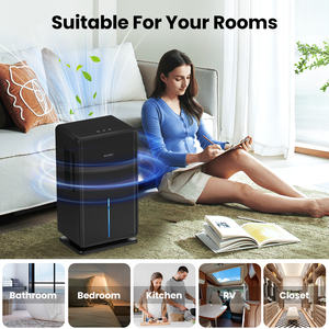 <span class=keywords><strong>Deshumidificador</strong></span> Eléctrico <span class=keywords><strong>para</strong></span> el Hogar con Función de Purificación de Aire de 3L, Nuevo Diseño 2022 - Product Image 3