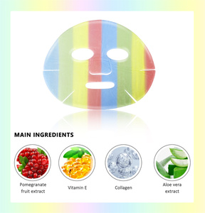 OEM renkli nemlendirici Bio hidrojel kollajen kristal yüz maskesi gökkuşağı - Product Image 2