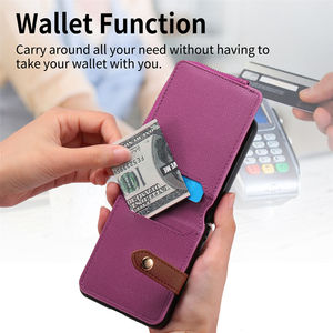 Porte-cartes pliant en cuir PU couverture mobile avec anneau étui portefeuille pour téléphone avec <span class=keywords><strong>pochette</strong></span> pour Samsung <span class=keywords><strong>Z</strong></span> Flip 6 5 4 <span class=keywords><strong>3</strong></span> - Product Image 4