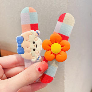 Pegatinas <span class=keywords><strong>de</strong></span> pelo roto para niños dibujos animados Velcro bebé aros <span class=keywords><strong>de</strong></span> pelo niñas pelo roto <span class=keywords><strong>flequillo</strong></span> horquillas - Product Image 4