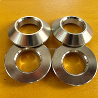Arandela cónica de aluminio 1/2"-20 / Espaciador de cabeza cónica para barra de radio de dirección / barra de acoplamiento / barra de dirección para coches Midget y Sprint