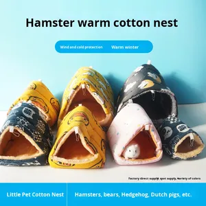 Mô hình rắn phim hoạt hình phong cách hamster võng ấm guinea lợn nhà với bông tổ phụ kiện - Product Image 2