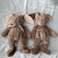 Peluches personnalisées Songshan Toys : Animaux lestés, lapins de Pâques doux, peaux de jouets en peluche non rembourrés, cadeaux pour enfants