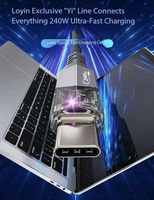 Câble USB-C vers USB-C à charge rapide PD 240W 5A avec lumière LED, blindage tressé, alliage d'aluminium pour iPhone 16/Pro/Plus/Pro Max MacBook
