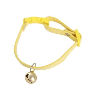 여러 색상 옵션 심플 벨 스웨이드 칼라 장식 조정 가능한 액세서리 고양이와 개 애완 동물 목걸이 - Product Image 1