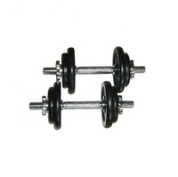 TF-T3027-F 20Kgs 44lb Set Haltères combinés en acier noir Haltères de haute qualité pour des entraînements efficaces