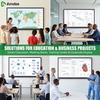 Tableau interactif intelligent Amdox ES avec Android 14 EDLA et partage sans fil pour les distributeurs et les intégrateurs de systèmes
