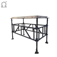 Échafaudage à étages robuste, scène d'assemblage pour concert, 1x2m