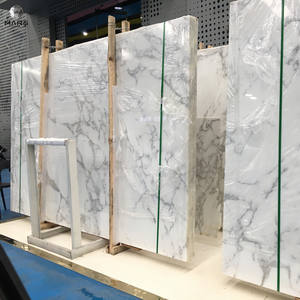 Plaques carrées Calcutta en marbre or, prévente, marbrés - Product Image 6