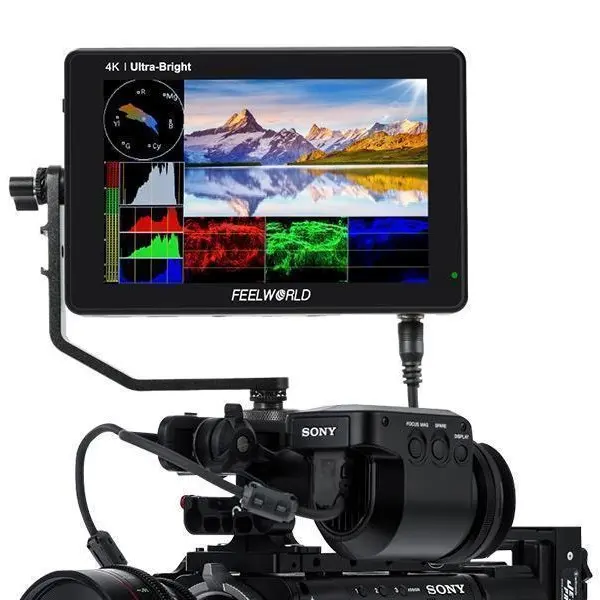 FEELWORLD-Monitor de campo LUT7S para cámara, pantalla táctil 3D LUT de 7 pulgadas, para cámaras DSLR, vídeo, foto, Youtube, 4K