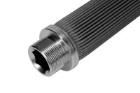 Élément filtrant plissé en maille métallique nettoyable en acier inoxydable 304 316L, résistant aux hautes températures et à la corrosion