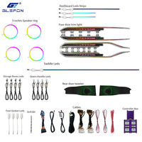 Für Ford Mondeo /EVOS 2022-2026 Glefon 64 Farben App-Steuerung 12V Auto Innenraum Ambientebeleuchtung Set Plug-and-Play Atmosphärenlampe