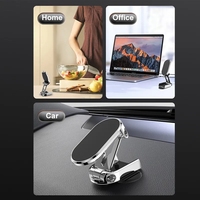 Support de téléphone magnétique pliable D11 Y06 réglable à 360 degrés pour voiture, fixation sur grille d'aération GPS pour iPhone