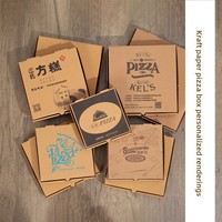 Boîtes à pizza jetables commerciales de 78/9/10/11/12 pouces, emballage à emporter de 3 pouces, matériaux recyclés écologiques, conformes aux normes alimentaires