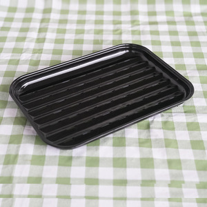 Rectangular Enamel Grill Pan With Holes For BBQ Grilling Meat And Steak Easy Cleaning Non Stick Baking Pan - Product Image 1