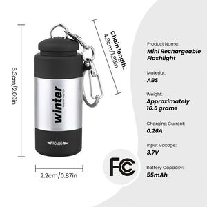 Linterna UV de Bolsillo con Logotipo Personalizado, Recargable por USB, Mini Linterna, Regalo Promocional - Product Image 2