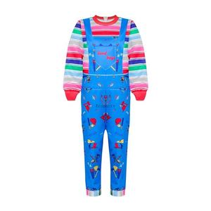 Gran oferta, nuevo estilo, mono y Vestido de manga larga, disfraces de Halloween de <span class=keywords><strong>Chucky</strong></span> para niños y niñas, Semana del Libro Kostum - Product Image 1