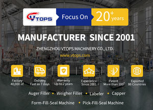 Machine de remplissage et d'emballage semi-automatique VTOPS-2DC-2K pour graines, riz, sucre, café, granulés, avec pesage vibratoire - Product Image 6