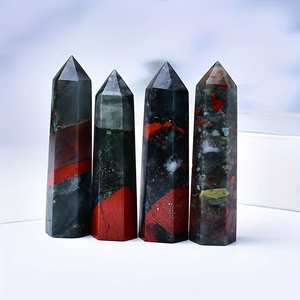 Torre de Cristal de Punta de Sangre Africana Natural Pulida de Estilo Bohemio al por Mayor para Decoración del Hogar Única y Regalos Navideños - Product Image 2