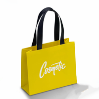 Sac cadeau en carton écologique personnalisé avec logo de marque privée, emballage cosmétique de luxe, matériaux recyclés