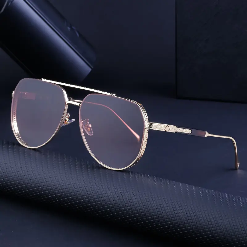 DOISYER Double Bridge Designer Sunglasses Wholesale Luxury Retro Big Frame Drive Sunglass Uv 400 Metal Sunglasses With Your Logo