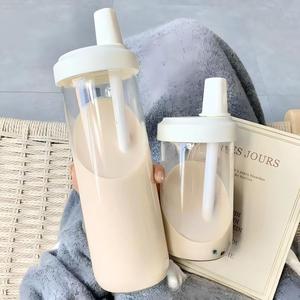 Venta Directa de Fábrica, Vasos Reutilizables para Café de 500 ml y 850 ml, Botella de Plástico para Té de Burbujas, Boba, Leche, con Pajita - Product Image 5