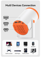 Proyector Android 4K de Alta Calidad con WiFi, BT, Cuatro Núcleos, Proyector Inteligente para Cine en Casa, Compatible con Fire TV Stick y TV Stick
