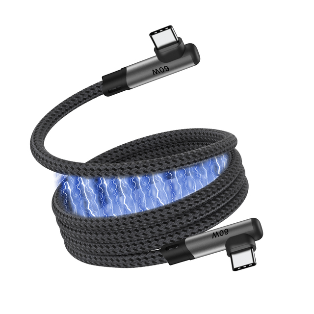 UNIEAN Factory Wholesale 2.0 Magnetic PD60W 100W 240W Braided Type C Usb Fast Charging Cable Data Cables for iphone to Android