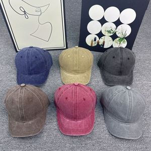 Unisex Cotton Baseball Cap Adjustable Breathable Sun Shading Spring Summer Solid Color Duckbill Hat For Couple Wear - Product Image 3