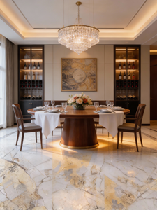 Dalle de marbre en porcelaine Golden <span class=keywords><strong>Pandora</strong></span> 750*1500 pour mur et sol, idéale pour salle de bain, cuisine, comptoir, pierre frittée - Product Image 5