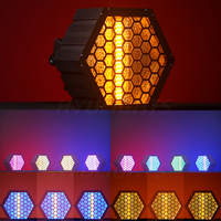 Rétro 100W RGBW LED Matrix Stage Light DJ Strobe Wash Rétro-éclairage Blanc Éclairage Ambiant Public Blinder pour Stage DMX512