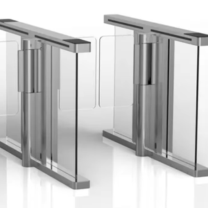 RFID 리더 및 QR 스캐너 액세스 제어 스윙 배리어 개찰구 게이트 삼각대 스틸 플랩 배리어 높은 보안 - Product Image 1